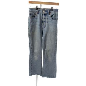 Levi's Womens Cropped High Rise Blue Cotton Jeans Inseam 28 Size 26